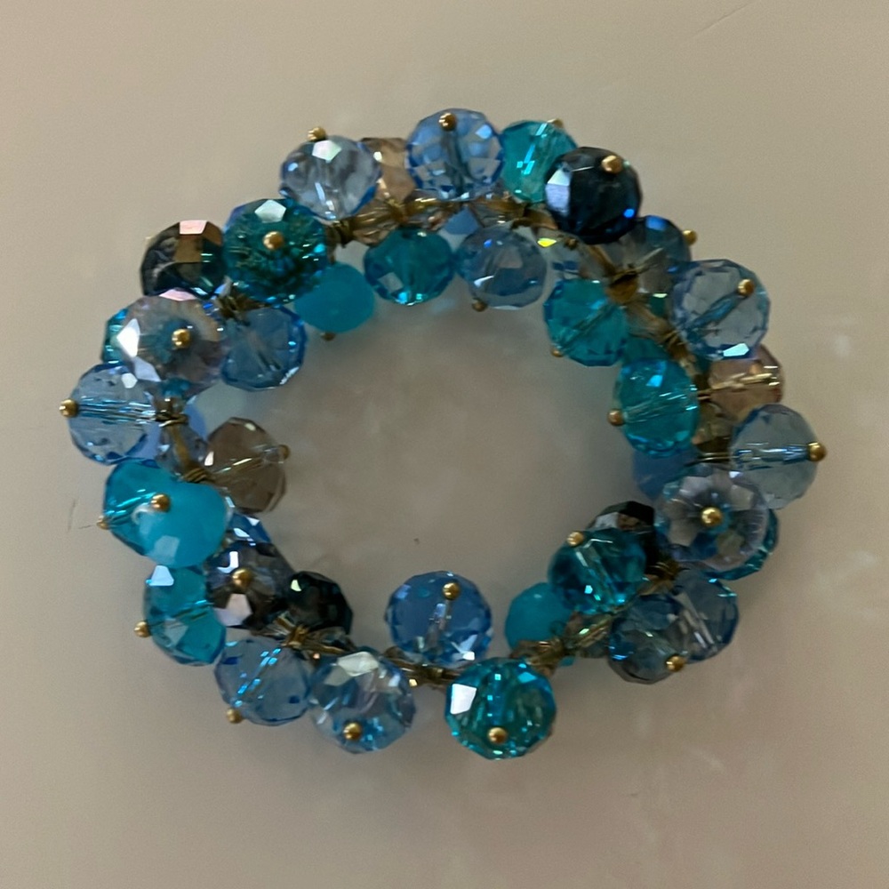 Crystal cluster bracelet